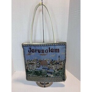 Rare Woman Jerusalem Knit Woven Tote Bag